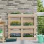Preview: ARDEBO.de - Blumenboxen für Euro-Paletten 12 Stk. Grün 36 x 13,5 x 9,5 cm