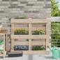 Preview: ARDEBO.de - Blumenboxen für Euro-Paletten 24 stk. Grau 36 x 13,5 x 9,5 cm