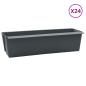 Preview: Blumenboxen für Euro-Paletten 24 stk. Grau 36 x 13,5 x 9,5 cm
