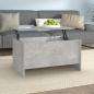 Preview: ARDEBO.de - Couchtisch Betongrau 80x55,5x41,5 cm Holzwerkstoff