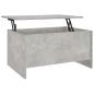 Preview: Couchtisch Betongrau 80x55,5x41,5 cm Holzwerkstoff