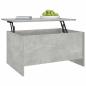 Preview: Couchtisch Betongrau 80x55,5x41,5 cm Holzwerkstoff