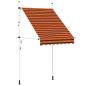 Preview: Einziehbare Markise Handbetrieben 150 cm Orange und Braun