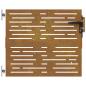 Preview: Gartentor 85x75 cm Cortenstahl Quadratisches Design