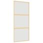 Preview: Schiebetür Golden 90x205 cm Matt ESG-Glas und Aluminium