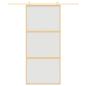Preview: Schiebetür Golden 90x205 cm Matt ESG-Glas und Aluminium