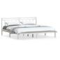 Preview: Bedframe massief grenenhout wit 160x200 cm