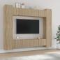 Preview: ARDEBO.de - 8-tlg. TV-Schrank-Set Sonoma-Eiche Holzwerkstoff