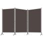 Preview: ARDEBO.de - 3-tlg. Raumteiler Braun 260x180 cm