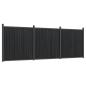 Preview: Zaunelement Grau 526x186 cm WPC