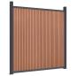 Preview: Zaunelement Braun 526x186 cm WPC