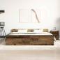 Preview: Bettgestell ohne Matratze Altholz-Optik 160x200cm Holzwerkstoff