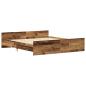 Preview: Bettgestell ohne Matratze Altholz-Optik 160x200cm Holzwerkstoff