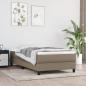 Preview: ARDEBO.de - Taschenfederkernmatratze Mittel Taupe 100x200x20 cm Stoff