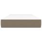 Preview: Taschenfederkernmatratze Mittel Taupe 100x200x20 cm Stoff