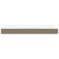 Preview: Taschenfederkernmatratze Mittel Taupe 100x200x20 cm Stoff