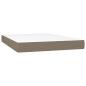 Preview: Taschenfederkernmatratze Mittel Taupe 140x190x20 cm Stoff