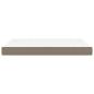 Preview: Taschenfederkernmatratze Mittel Taupe 140x190x20 cm Stoff