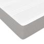 Preview: Taschenfederkernmatratze Mittel Hellgrau 140x200x20 cm Stoff