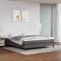 Preview: ARDEBO.de - Taschenfederkernmatratze Mittel Grau 160x200x20 cm Kunstleder