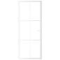 Preview: Innentür 83x201,5 cm Weiß ESG-Glas und Aluminium