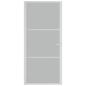 Preview: Innentür 93x201,5 cm Weiß Mattglas und Aluminium