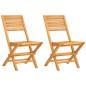 Preview: Klappstühle, 2 Stück, 47 x 62 x 90 cm, Massivholz Teak