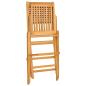 Preview: Klappstühle, 2 Stück, 47 x 62 x 90 cm, Massivholz Teak