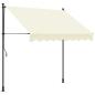 Preview: Markise Einziehbar Creme 250x150 cm Stoff und Stahl