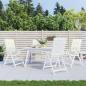 Preview: Hochlehner-Auflagen 4 Stk. Melange Creme 120x50x4 cm Stoff