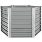 Preview: Garten-Hochbeet Verzinkter Stahl 129x129x77 cm Grau