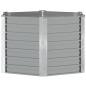 Preview: Garten-Hochbeet Verzinkter Stahl 129x129x77 cm Grau