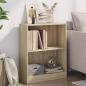 Preview: ARDEBO.de - Bücherregal Sonoma-Eiche 60x24x76 cm Holzwerkstoff