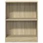 Preview: Bücherregal Sonoma-Eiche 60x24x76 cm Holzwerkstoff