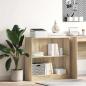 Preview: ARDEBO.de - Bücherregal Sonoma-Eiche 80x24x75 cm Holzwerkstoff