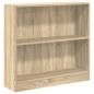 Preview: Bücherregal Sonoma-Eiche 80x24x75 cm Holzwerkstoff
