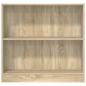 Preview: Bücherregal Sonoma-Eiche 80x24x75 cm Holzwerkstoff