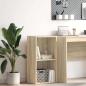 Preview: ARDEBO.de - Bücherregal 2 Fächer Sonoma-Eiche 40x30x76,5 cm Holzwerkstoff
