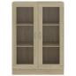 Preview: Vitrinenschrank Sonoma-Eiche 82,5x30,5x115 cm Holzwerkstoff