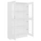 Preview: Vitrinenschrank Weiß 82,5x30,5x150 cm Holzwerkstoff
