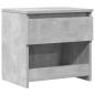Preview: Nachttisch Betongrau 40x30x39 cm Holzwerkstoff
