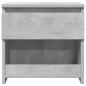 Preview: Nachttisch Betongrau 40x30x39 cm Holzwerkstoff