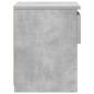 Preview: Nachttisch Betongrau 40x30x39 cm Holzwerkstoff