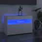 Preview: ARDEBO.de - TV-Schrank mit LED-Leuchten Weiß 60x35x40 cm