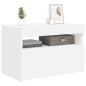 Preview: TV-Schrank mit LED-Leuchten Weiß 60x35x40 cm