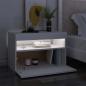 Preview: TV-Schrank mit LED-Leuchten Weiß 60x35x40 cm