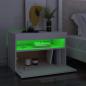 Preview: TV-Schrank mit LED-Leuchten Weiß 60x35x40 cm