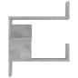 Preview: Wand-Eckregale 2 Stk. Betongrau 40x40x50 cm Holzwerkstoff