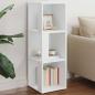 Preview: ARDEBO.de - Eckregale 33 x 33 x 100 cm Engineered Wood Weiß