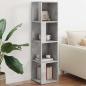 Preview: ARDEBO.de - Eckregale 33 x 33 x 132 cm Engineered wood Betongrau